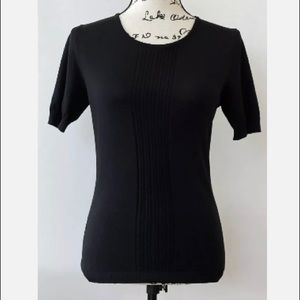 Aziz Women Black Short Sleeve T-Shirt S.